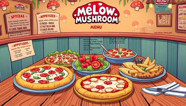 Mushroom Menu With Prices